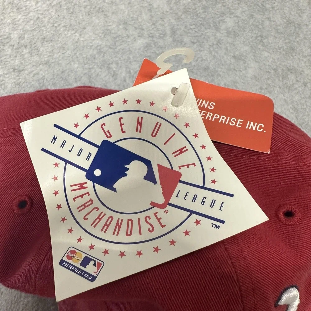 Washington Nationals Hat Cap Strap‎ Back Mens One Size Red MLB Baseball Dad Hat